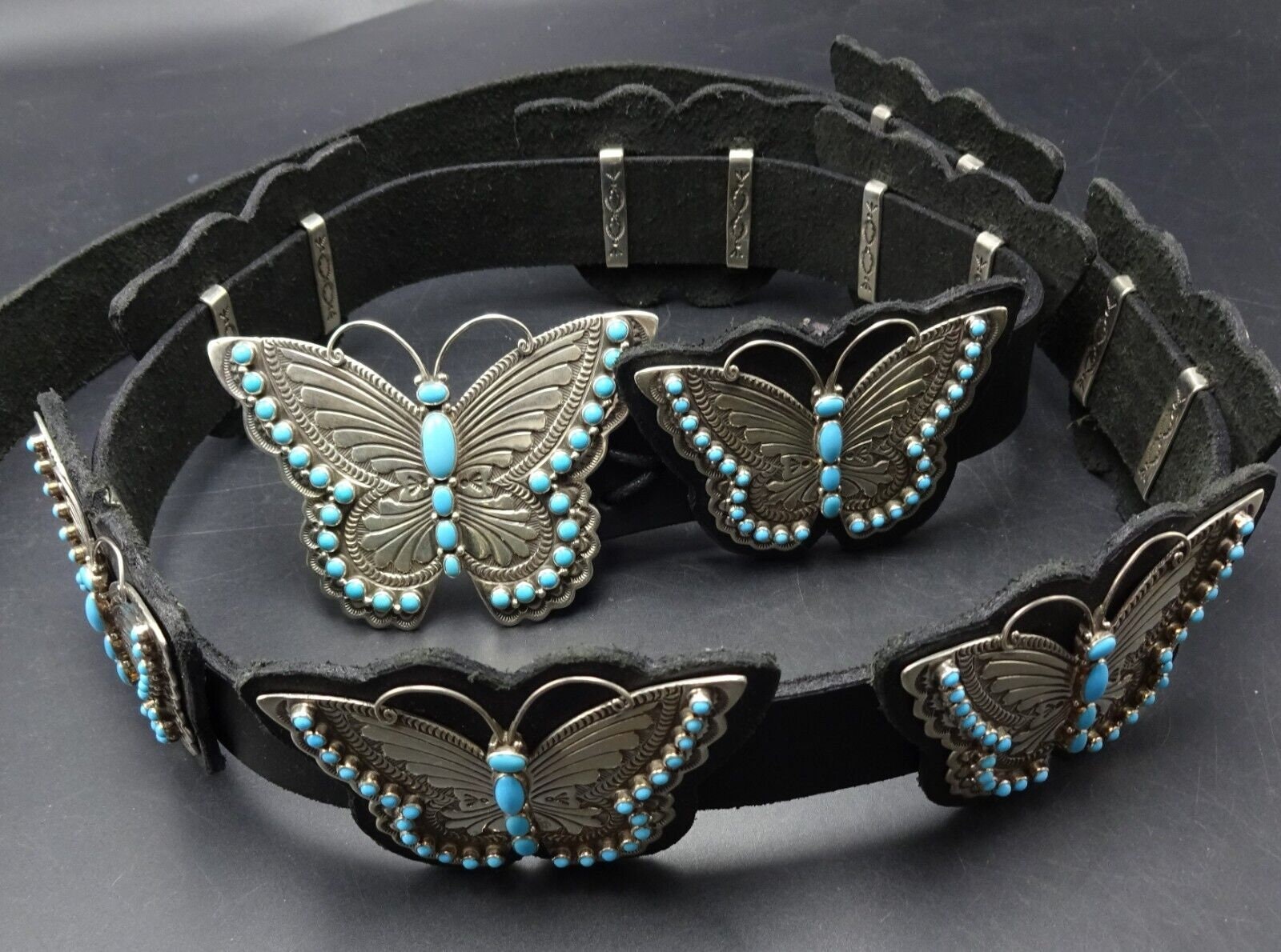 Lee Charley Navajo Sterling Silver SLEEPING BEAUTY TURQUOISE