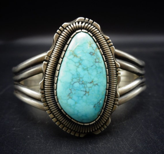 Authentic Vintage Native American Navajo Orville Sterling Silver Chisel Bracelet Authentic Vintage Native American Navajo Orville Sterling Silver Chisel Bracelet