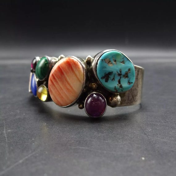 Vintage Navajo Opal & Sterling Silver Drop Earrings - Tom Billy main image 1