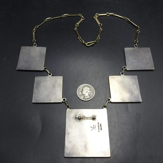 Florentine Panteah Zuni Vintage Inlay SET NECKLAC… - image 3