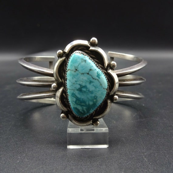 Lovely Vintage 1960s Sterling Silver and TURQUOIS… - image 5