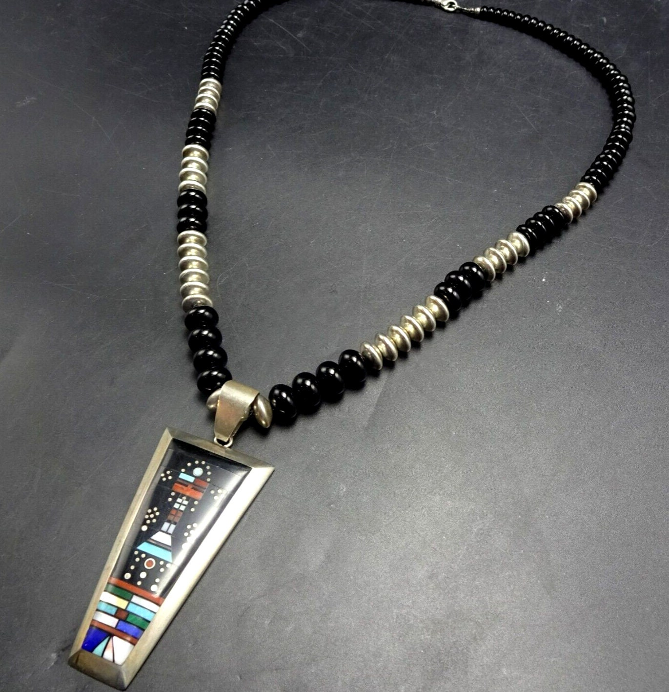 Harrison Jim pendant bisbee ビズビー Hefty Handmade Bisbee Squash Blossom Necklace and Earrings by