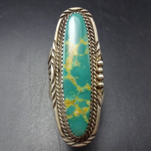 Huge And Heavy Old Navajo Natural Turquoise Native American Jewelry Silver Bracelet Vintage Vtg Huge And Heavy Old Navajo Natural Turquoise Native American Jewelry Silver Bracelet Vintage Vtg