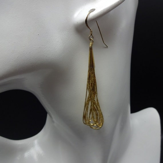 EXQUISITE Gold Vermeil Sterling SILVER Liquid Sil… - image 10