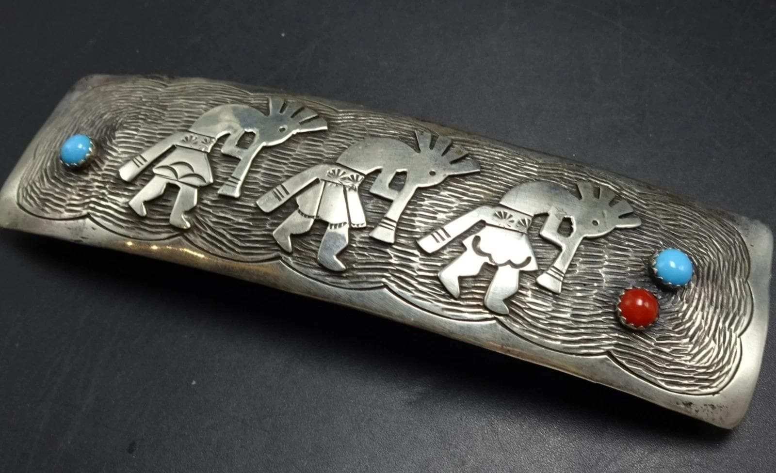 ナバホ族 VANDEVER 長さ 4.25 インチ スターリングシルバー ココペリ