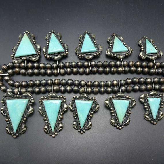 RARE Kirk Smith Navajo Sterling Silver Turquoise … - image 6