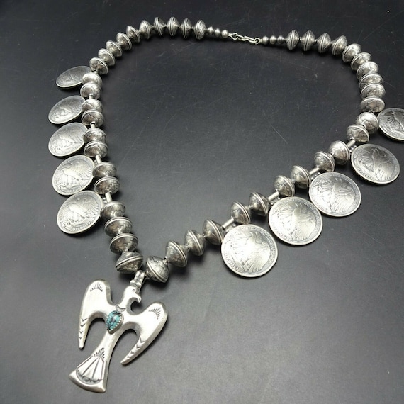 Extraordinary Native American Taos Signed Silver Dollar Bracelet Extraordinary Native American Taos Signed Silver Dollar Bracelet