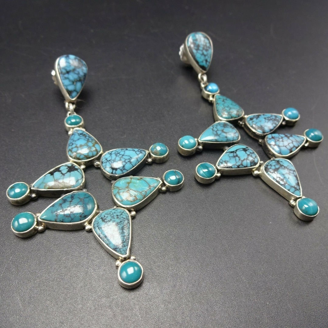 Newest Designs FEDERICO JIMENEZ Sterling Silver TURQUOISE - Etsy
