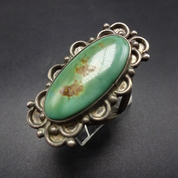 MID-CENTURY Vintage Navajo Sterling Silver and TU… - image 3