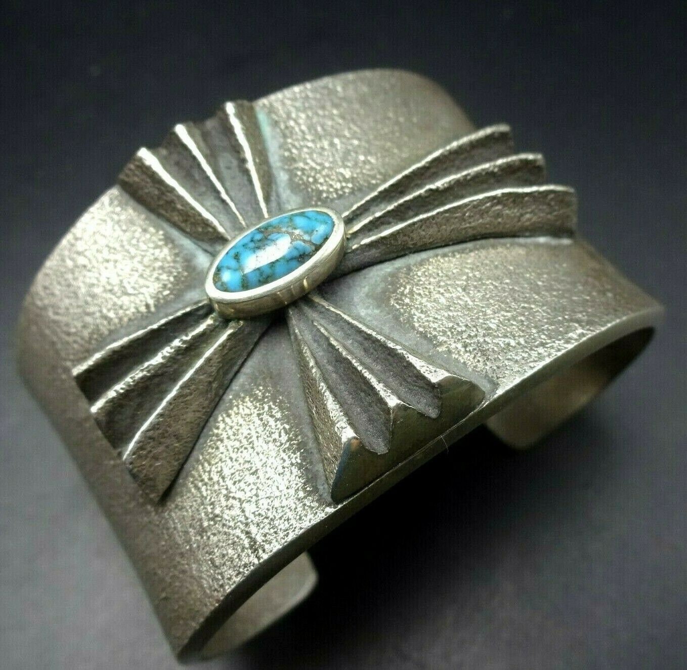 Kelsey Jimmie NAVAJO Tufa Cast CROSS Sterling Silver