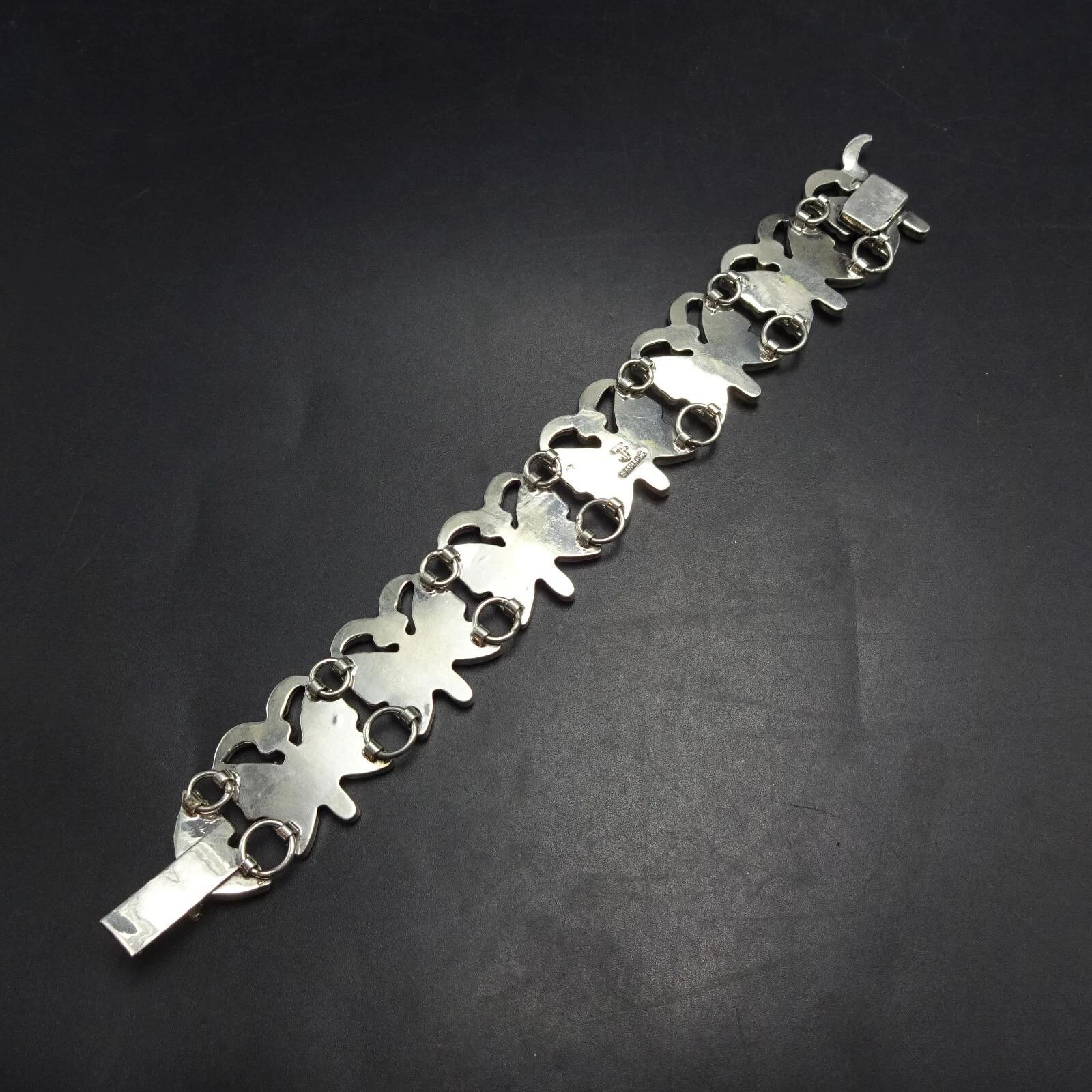 FEDERICO JIMENEZ Sterling Silver ALI'S Butterfly Link Bracelet