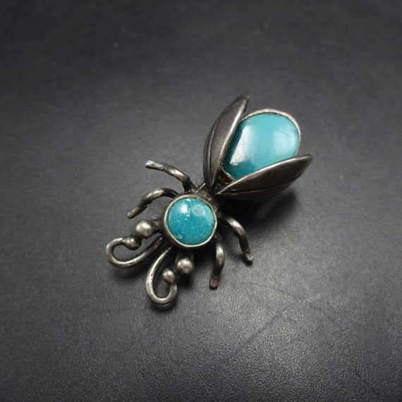 Old Pawn NAVAJO MAISEL'S Sterling Silver TURQUOIS… - image 5