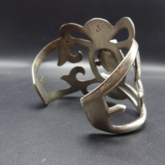 Vintage Navajo Sand Cast Sterling Silver BRANCH C… - image 4