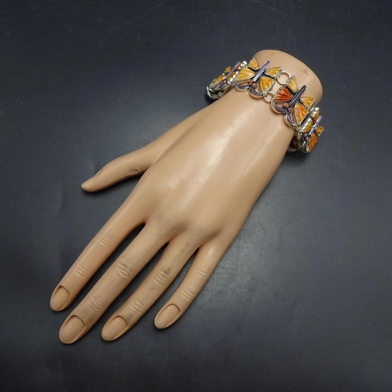 FEDERICO JIMENEZ Sterling Silver ALI'S Butterfly Link Bracelet