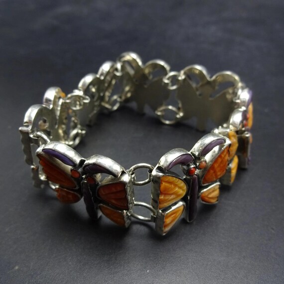 FEDERICO JIMENEZ Sterling Silver ALI'S Butterfly Link Bracelet