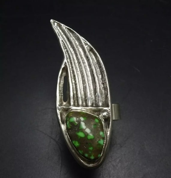 JOHN HORNBEK Tufa Cast Sterling Silver Damele TURQ