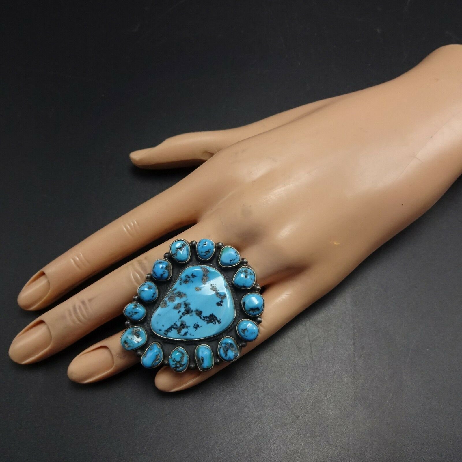 D.Cadman スターリングシルバー ナバホ族 ターコイズ リング D.Cadman スターリングシルバー ナバホ族 ターコイズ リング