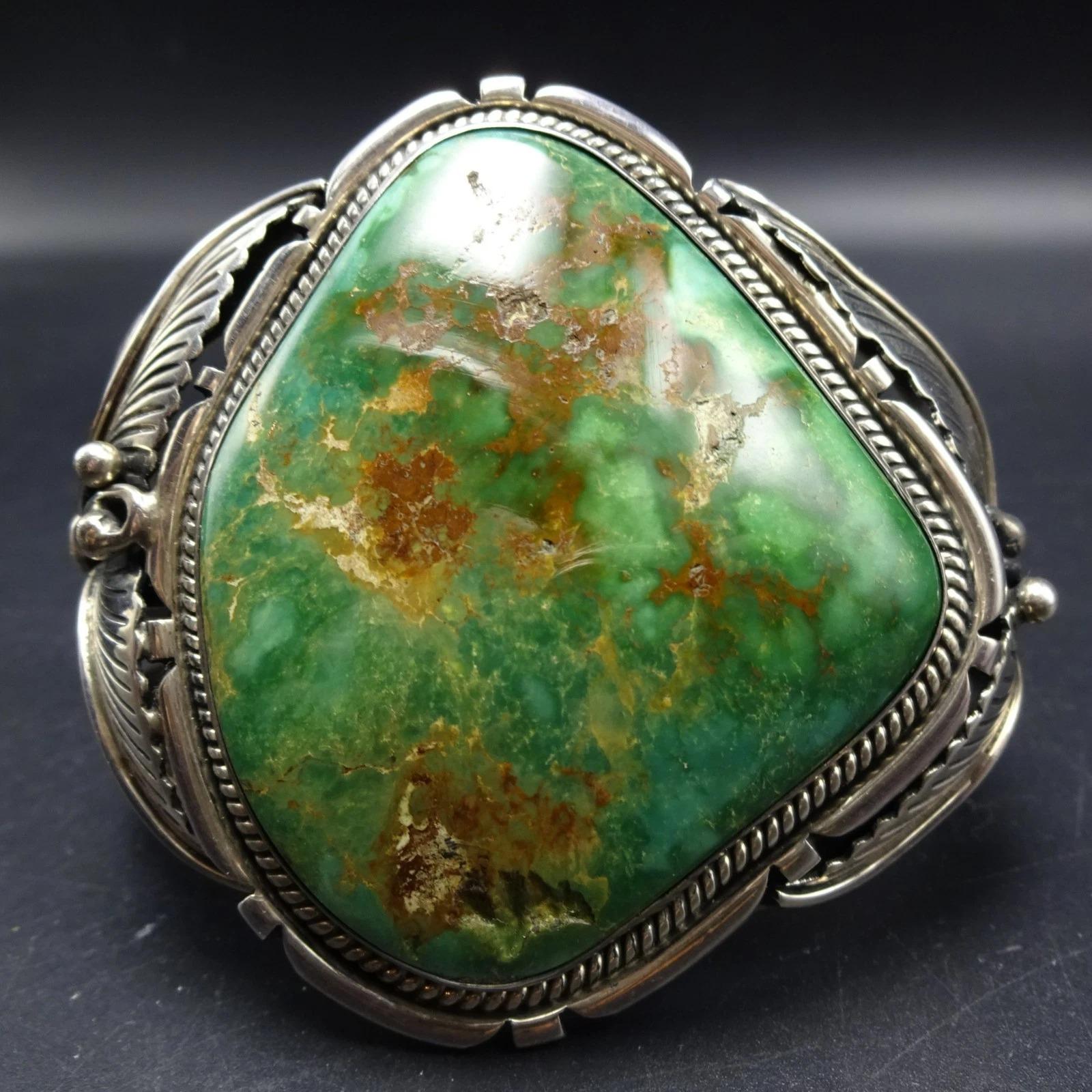 ROBERT Noreen KELLY Navajo Huge Royston TURQUOISE Cuff Bracelet