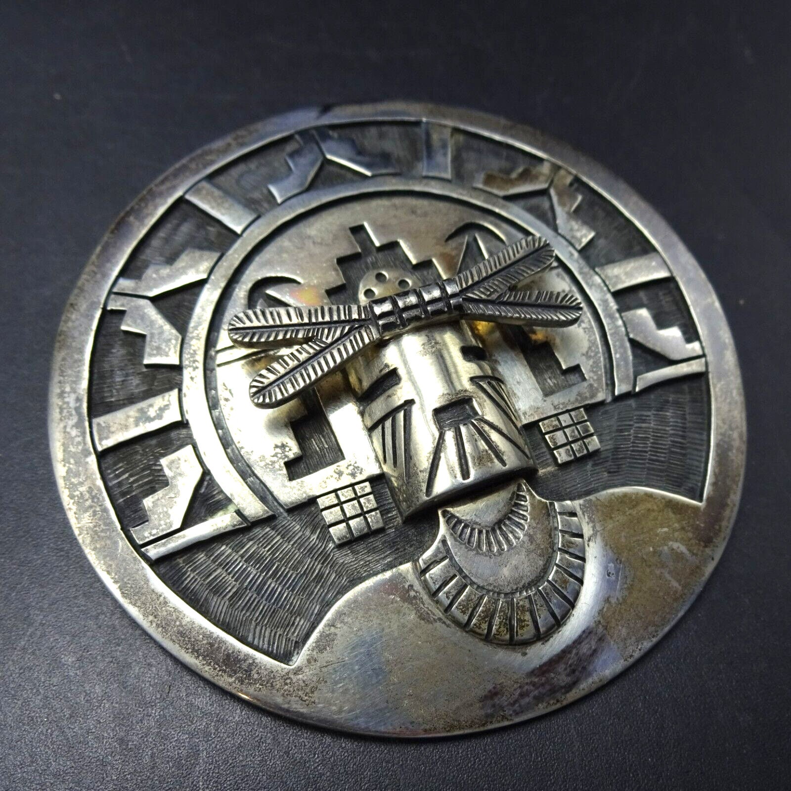 Lawrence Saufkie Hopi Sterling Silver PALIK MANA Palhikmana Lawrence Saufkie Hopi Sterling Silver PALIK MANA Palhikmana