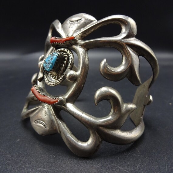 Vintage Navajo Sand Cast Sterling Silver BRANCH C… - image 7