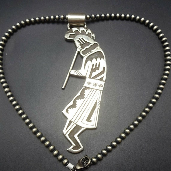 Vintage HOPI Sterling Silver Overlay KOKOPELLI PENDANT - Etsy Canada