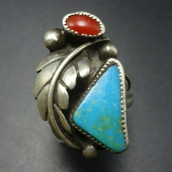 Native American Twirling Swirling Vintage Cochiti Turquoise Sterling Silver Earrings Old Native American Twirling Swirling Vintage Cochiti Turquoise Sterling Silver Earrings Old