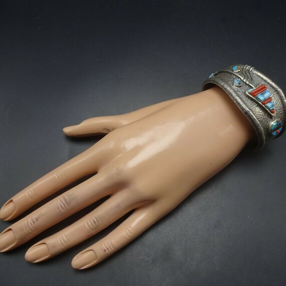 Unique! Navajo Sunface Tufa Casted Arrows Sterling Native American Jewelry Silver Bracelet Unique! Navajo Sunface Tufa Casted Arrows Sterling Native American Jewelry Silver Bracelet
