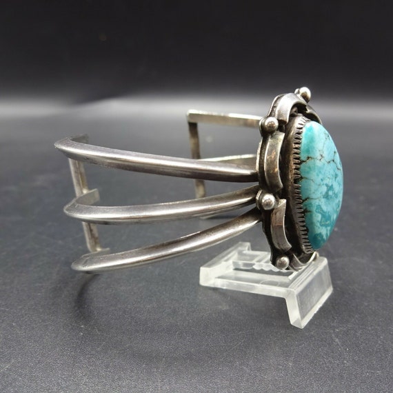 Lovely Vintage 1960s Sterling Silver and TURQUOIS… - image 6