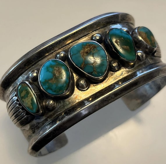 Steadfast Old EASTER BLUE TURQUOISE Sterling Silv… - image 1