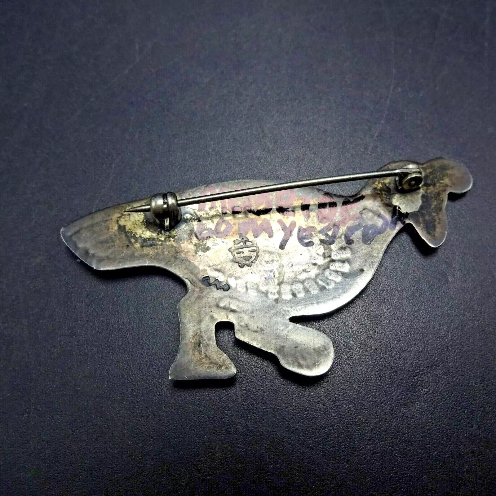ケ*ン様 McBride Lomayestewa Hopi Guild ロードラ Mcbride LOMAYESTEWA Vintage HOPI Sterling Silver Overlay