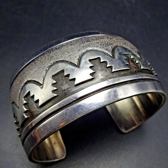 Heavy Detailed Thick Vintage Navajo Billie Native American Jewelry Silver Ring Heavy Detailed Thick Vintage Navajo Billie Native American Jewelry Silver Ring