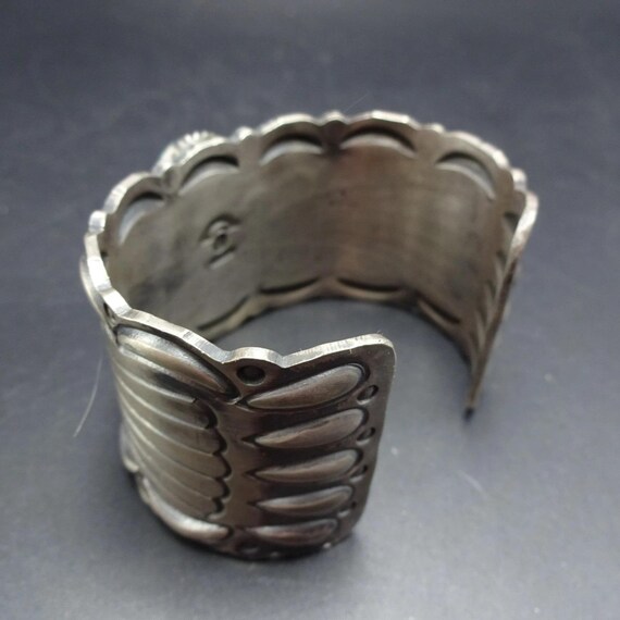 Ray DELGARITO Navajo VINTAGE Sterling Silver Kingman TURQUOISE
