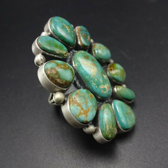 HUGE Gorgeous Sterling Silver & Royston TURQUOISE… - image 5