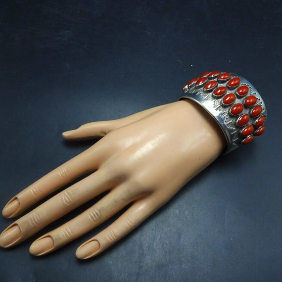 Dan Jackson NAVAJO Sterling Silver NATURAL Red MEDITERRANEAN Coral
