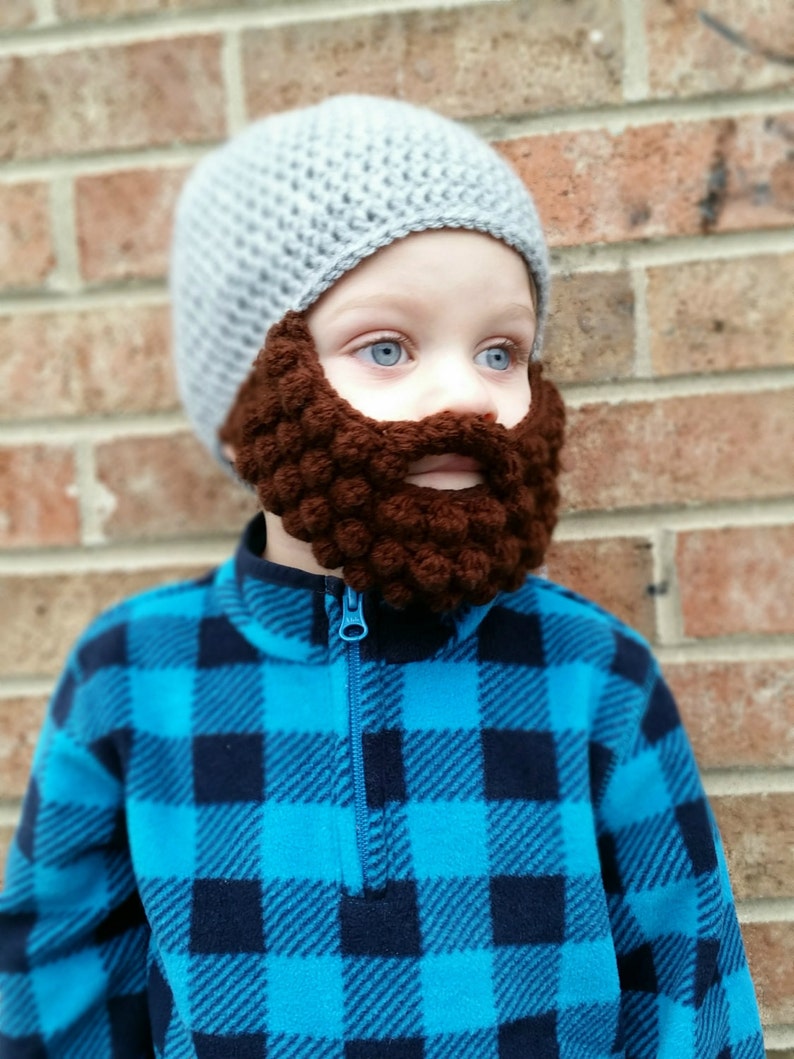 Crochet Beard Hat Beard Beanie Baby 