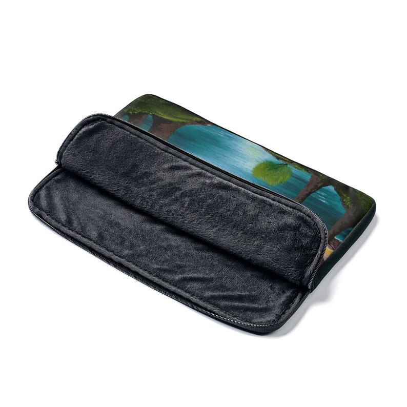 121315 Forest Sunset Cove Zippered Laptop Sleeve