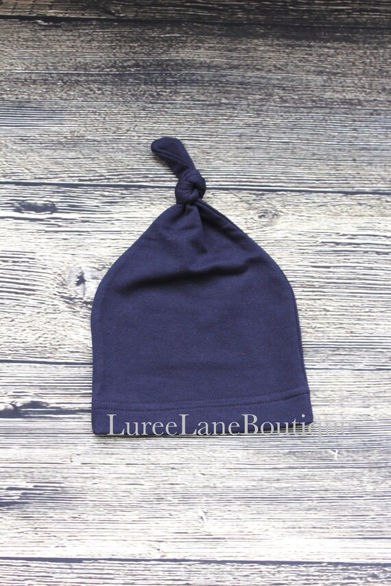 navy blue baby hat