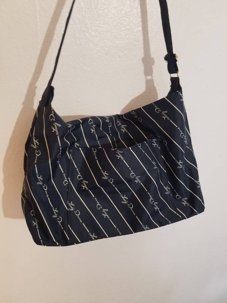 1960s Vintage Lady Diana Burke Golf Tote Bag Handbag Navy Blue Logo ...