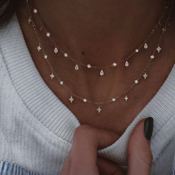 Star Goddess Stack Necklace