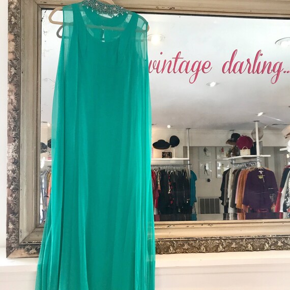 Jeweled High Neck Gown