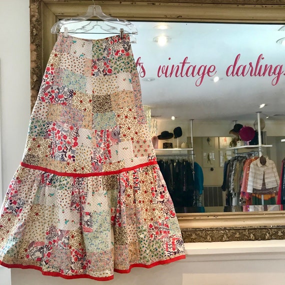 Floral Patchwork Skirt