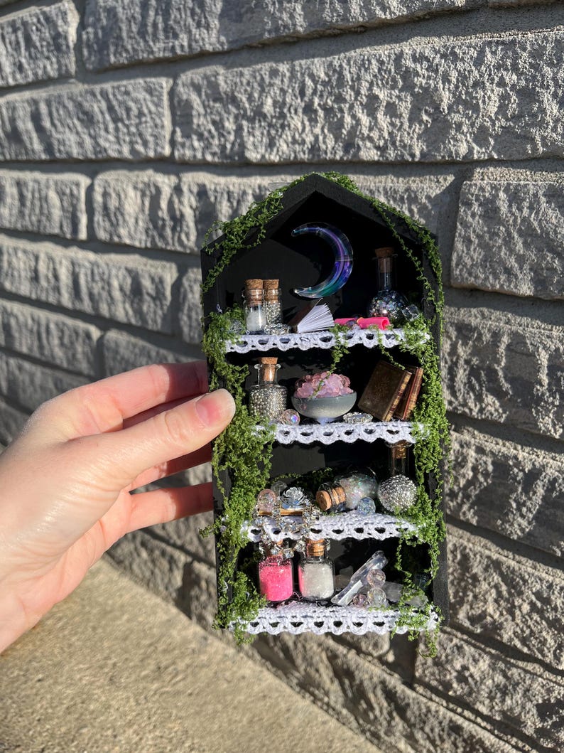 View of Mini Whimsical Shelf Home Decor - Etsy