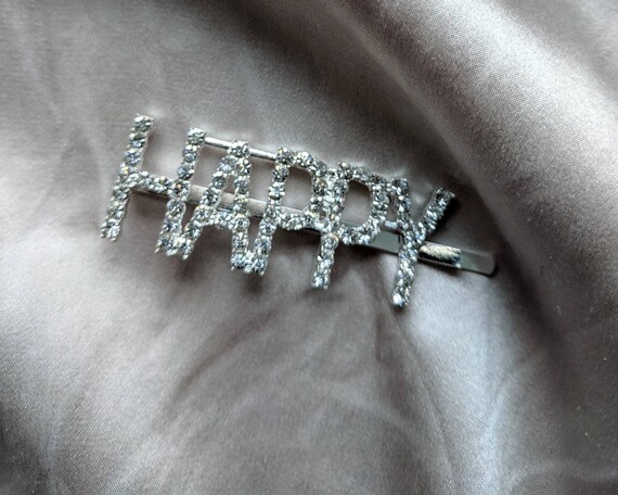 Crystl Word Bobby Pin Hair Clip Hair Accessories Hair Etsy