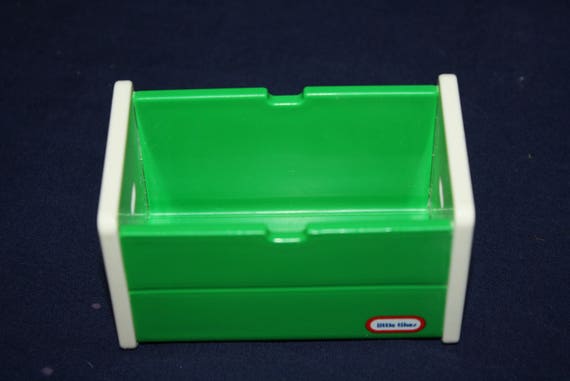 Little Tikes Doll House Size Toys Green And White Toy Box Toy Etsy