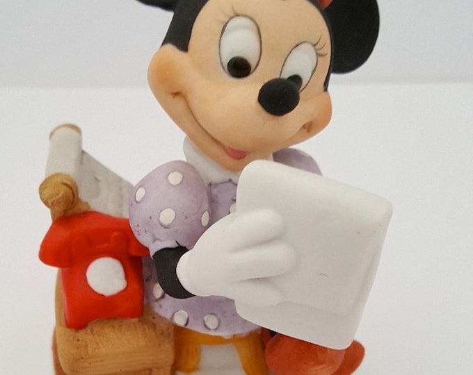 Minnie Mouse secretary Figurine - Etsy
