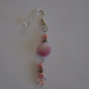 Pink Heart Earrings image 2