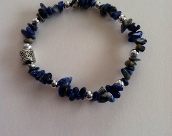 Lapis chips Bracelet