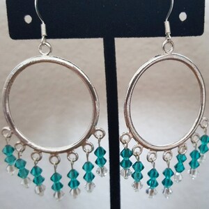 Swarovski Crystal Hoop Earrings