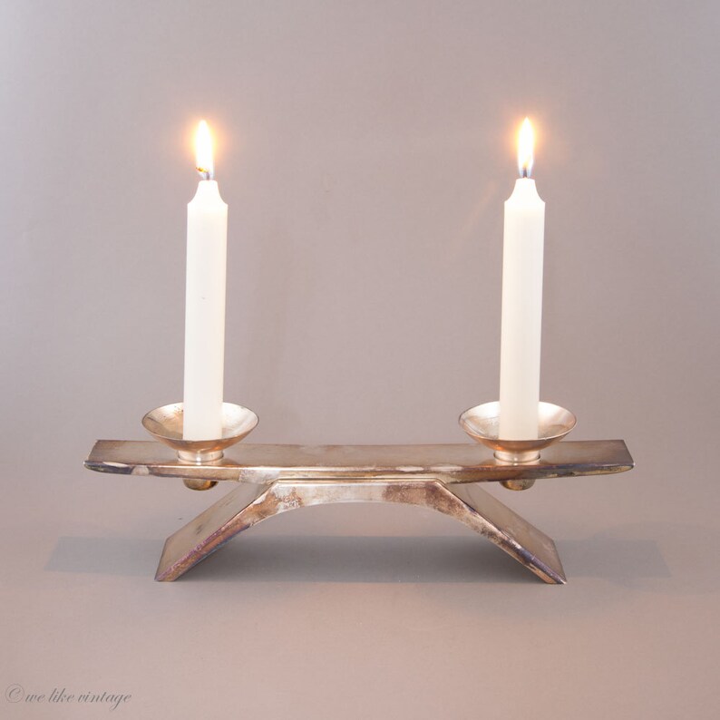 Modernist Candle Holder WMF IKORA Germany Kurt Radtke 60s ...