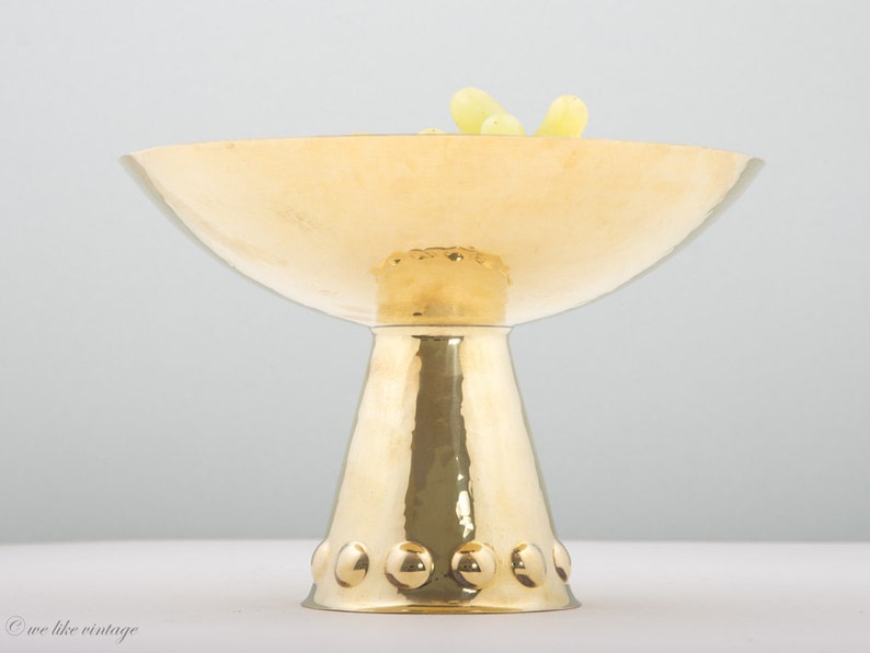 Art Nouveau Brass Bowl, Gold-couloured Brass Bowl, Handmade Bowl Art Nouveau Brass Bowl, Gold-couloured Brass Bowl, Handmade Bowl